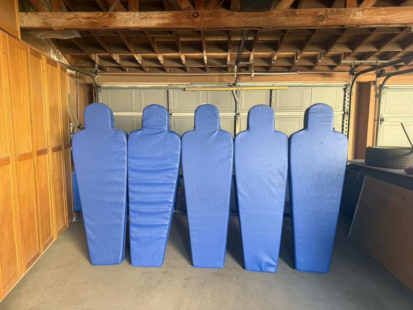 Prototype wall in the workshop